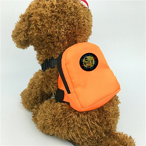 

Dog Cat Pets Carrier Bag Travel Backpack Mini Cute Solid Colored Animal Oxford Cloth Red Orange Green