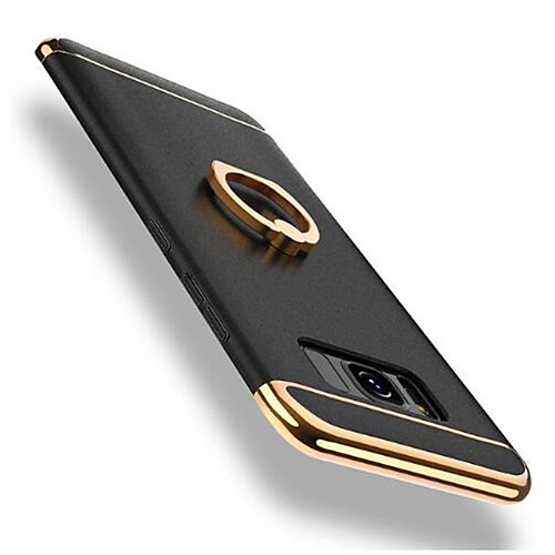 

Кейс для Назначение SSamsung Galaxy S9 / S8 Защита от удара / Покрытие / Кольца-держатели Кейс на заднюю панель Однотонный Твердый ПК для S9 / S9 Plus / S8 Plus