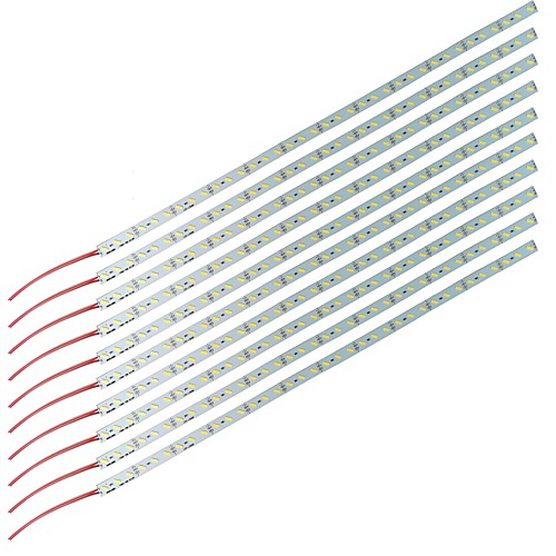 

10 x 1M 72 x 8520 SMD 14mm Super Bright Rigid LED Light Bars DC12V Cold WhiteWarm White Light with Blue Heat Release Double-sided Adhesive
