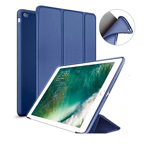 

Кейс для Назначение Apple iPad (2018) / iPad Pro 11'' / iPad (2017) со стендом / Магнитный Чехол Однотонный Твердый Силикон для iPad Mini 5 / iPad New Air (2019) / iPad Air / iPad Pro 10.5
