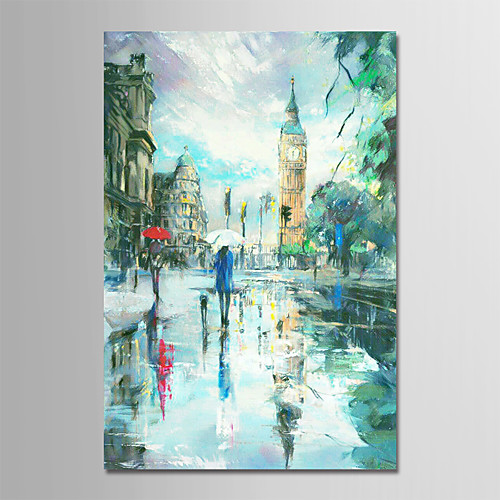 

Oil Painting Hand Painted Vertical Abstract Landscape Modern Rolled Canvas (No Frame)