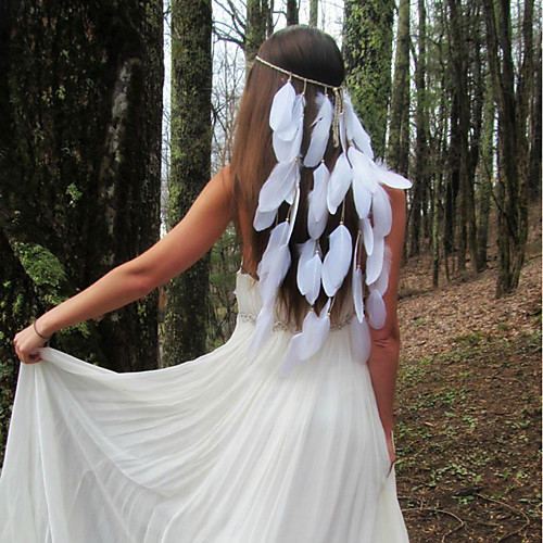 

Feathers Headbands with Feather 1pc Wedding / Party / Evening Headpiece