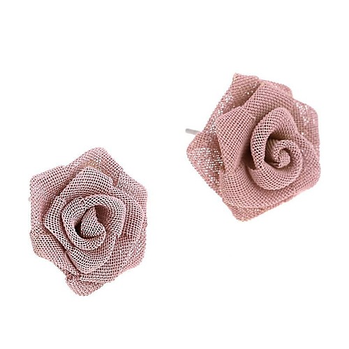 

Women's Stud Earrings 3D Flower Ladies Stylish Classic Sweet Resin Earrings Jewelry Pink For Daily 1 Pair