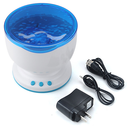 

1 set Starry Sky Projector Light Staycation Atmosphere Lamp Delicacy Ocean Wave Projector USB For Children Color-Changing DC Powered