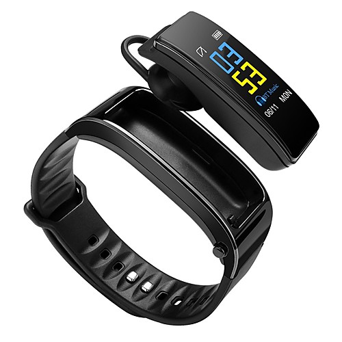 

Y3 Smart Wristband Bluetooth Fitness Tracker & Wireless Headphone Support Notification/ Heart Rate Monitor Sports Waterproof Smartwatch for iPhone/ Samsung/ Android Phones