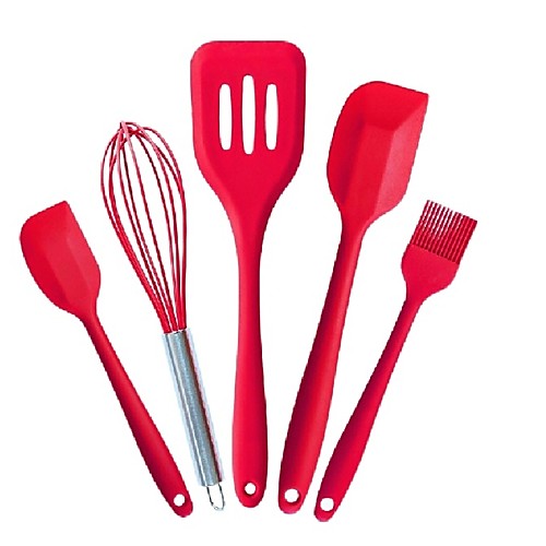 

Silicone Cooking Utensils Brushes Eco-friendly 5pcs