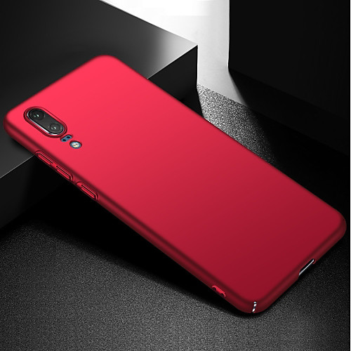 

Case For Huawei Huawei P20 Ultra-thin Back Cover Solid Colored Hard PC