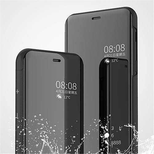 

Case For Samsung Galaxy Note 9 / Note 8 with Stand / Plating / Mirror Full Body Cases Solid Colored Hard PU Leather