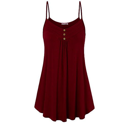 

Women's Strap Dress Short Mini Dress Blue Purple Blushing Pink Army Green Fuchsia Gray Green Black Red Light Blue Sleeveless Solid Colored Summer Basic Oversized S M L XL XXL 3XL 4XL 5XL / Plus Size