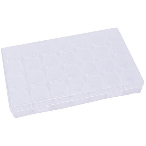 

28 Lattices Dismountable Diamond Beads Box Rhinestones Earring Pendant Jewelry Accessories IC spare parts Storage Boxes