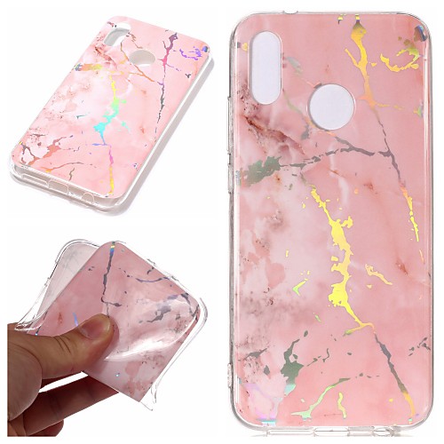 

Case For Huawei Huawei P20 / Huawei P20 Pro / Huawei P20 lite Plating / IMD / Pattern Back Cover Marble Soft TPU / P10 Lite