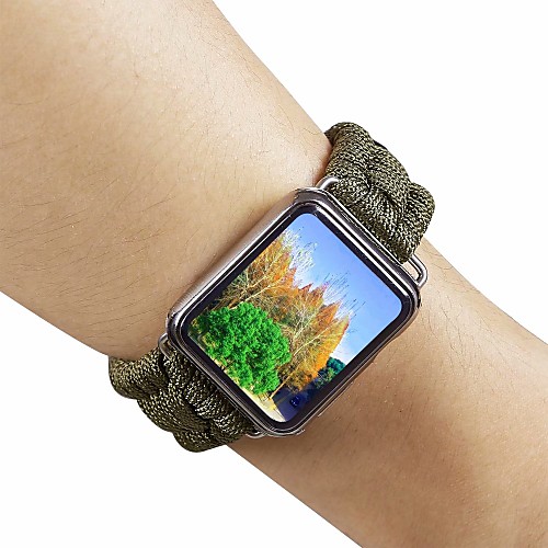 

Ремешок для часов для Apple Watch Series 4/3/2/1 Apple Кожаный ремешок Нейлон / Натуральная кожа Повязка на запястье