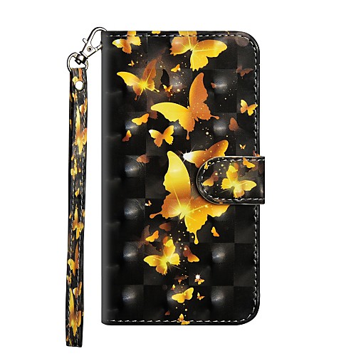 

Phone Case For Samsung Galaxy Full Body Case Leather Wallet Card J7 J6 J5 J5 (2016) J4 J3 J3 (2016) J2 PRO 2018 J2 Prime Wallet Card Holder with Stand Butterfly Hard PU Leather