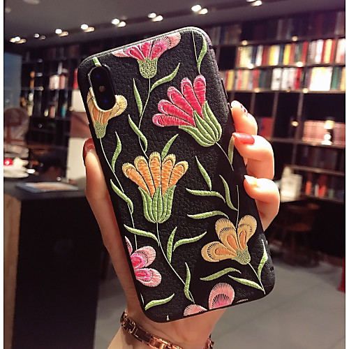 

Case For Apple iPhone X / iPhone 8 Plus / iPhone 8 Pattern Back Cover Flamingo / Animal Soft TPU