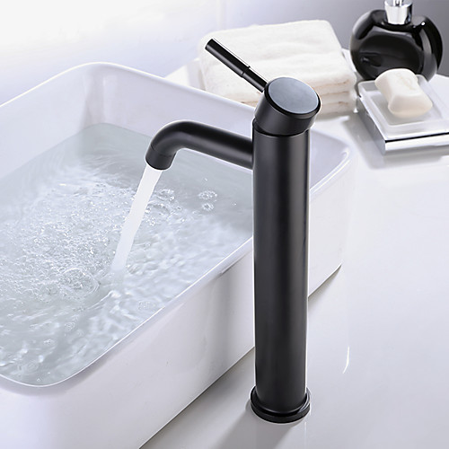 

Single Handle Bathroom Sink Faucet Matte Black Centerset Bath Taps, Stainless Steel COD Bathroom Faucet Adjustable to Cold and Hot Water