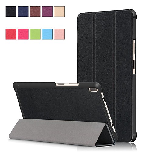

Case For Lenovo Lenovo Tab 4 8 Plus / Lenovo Tab 4 8 with Stand / Magnetic Full Body Cases Solid Colored Hard PU Leather