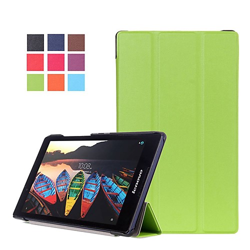 

Case For Lenovo Lenovo Tab3 8 / Lenovo Tab 2 A8-50 with Stand / Magnetic Full Body Cases Solid Colored Hard PU Leather