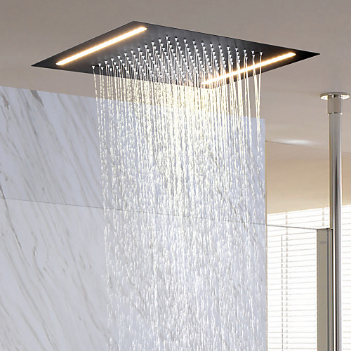 

Rectangular Contemporary Rain Shower,Stainless Steel Rainfall Ceiling Mounted Massage Top Spray