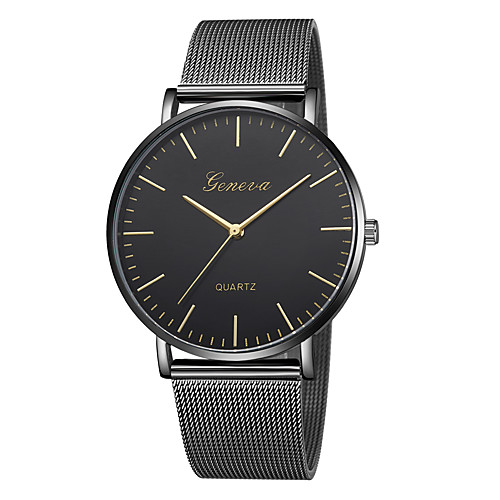 

Geneva Women's Wrist Watch Quartz New Design Casual Watch Cool Alloy Band Analog Casual Fashion Black / Silver - Silvery / White Black / Silver Black / Rose Gold One Year Battery Life