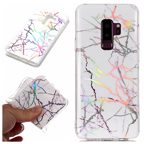 

Phone Case For Samsung Galaxy Back Cover S9 S9 Plus S8 Plus S8 S7 edge S7 S6 edge S6 S5 S4 Plating IMD Pattern Marble Soft TPU