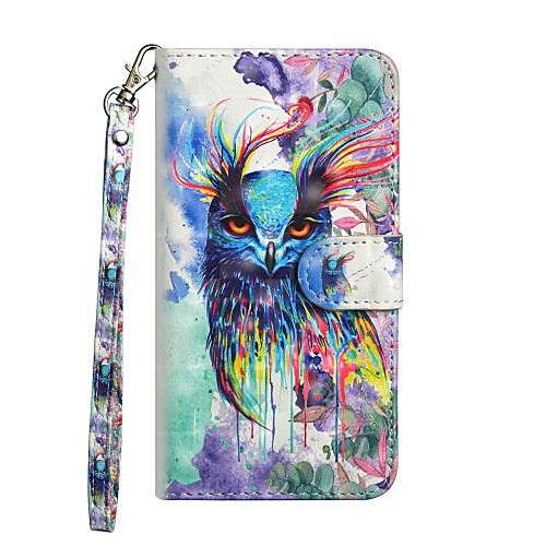 

Phone Case For Samsung Galaxy Full Body Case Leather Wallet Card J7 J7 (2018) J6 J5 J5 (2016) J4 J3 J3 (2018) J3 (2016) J2 PRO 2018 Wallet Card Holder with Stand Owl Hard PU Leather
