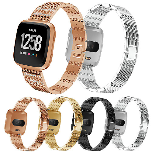 

Watch Band for Fitbit Versa Fitbit Sport Band Stainless Steel Wrist Strap