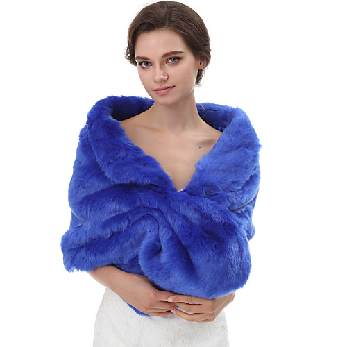 

Sleeveless Capelets Faux Fur Wedding / Party / Evening Women's Wrap With Solid