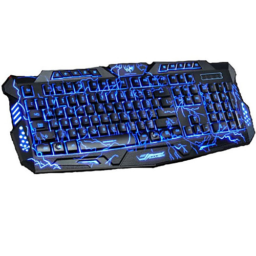 

LITBest M200 USB Wired Gaming Keyboard Gaming Luminous Multicolor Backlit 104 pcs Keys