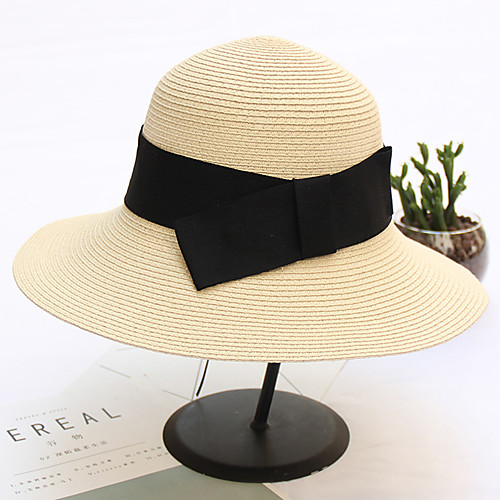 

Straw Hats with Bandage 1pc Wedding / Party / Evening Headpiece