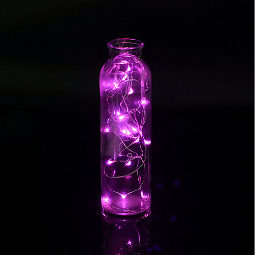 

15 LED Wine Bottle Copper String Lights Christmas Halloween Wedding Party and Interior Decoration 1pc