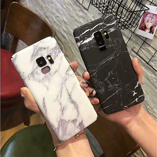 

Case For Samsung Galaxy S9 / S9 Plus / S8 Plus Frosted Back Cover Marble Hard PC