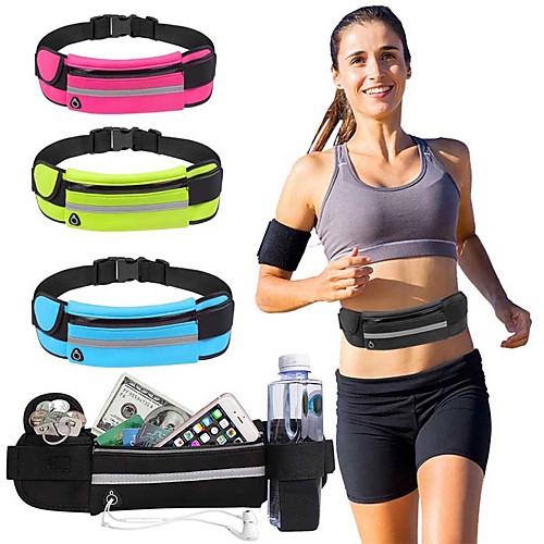 

5 L Running Belt Hiking Waist Bag Portable Rain Waterproof Waterproof Zipper Multifunctional Lightweight Outdoor Marathon Camping / Hiking Fishing Climbing NEOPRENE Fuchsia Green Sky Blue