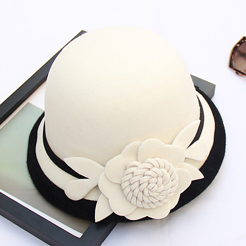 

Other Material Hats with Flower 1pc Wedding / Party / Evening / Tea Party Headpiece