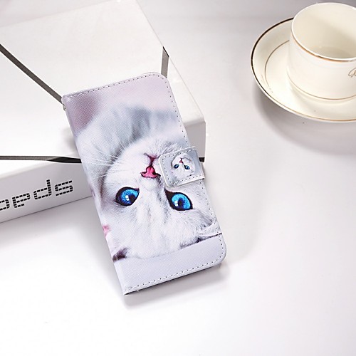 

Case For Samsung Galaxy Galaxy S10 / Galaxy S10 Plus / Galaxy S10 E Wallet / Card Holder / with Stand Full Body Cases Cat Hard PU Leather