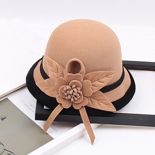 

Other Material Hats with Flower 1pc Wedding / Party / Evening Headpiece