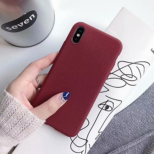 

Phone Case For Apple Back Cover iPhone X iPhone 8 Plus iPhone 8 iPhone 7 Plus iPhone 7 iPhone 6s Plus iPhone 6s iPhone 6 Plus iPhone 6 Frosted Solid Color Soft TPU