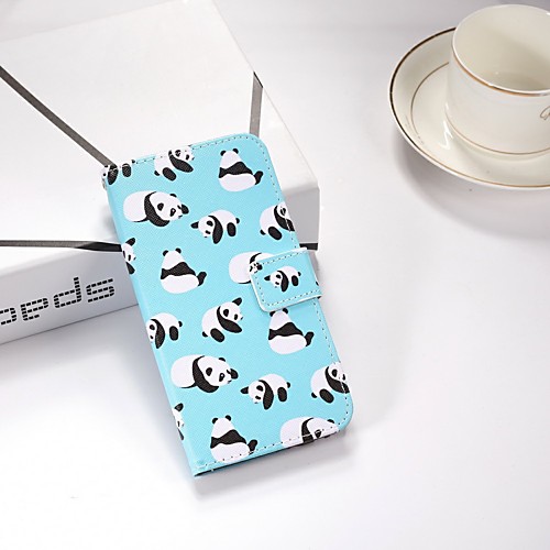 

Case For Samsung Galaxy A5(2018) / A3(2017) / A5(2017) Wallet / with Stand / Flip Full Body Cases Panda Hard PU Leather