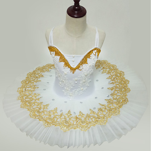 

Ballet Tutus Ruching Girls' Performance Sleeveless Spandex