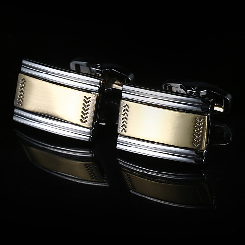 

Cufflinks Formal Simple Alloy Brooch Jewelry Silver For Daily Formal