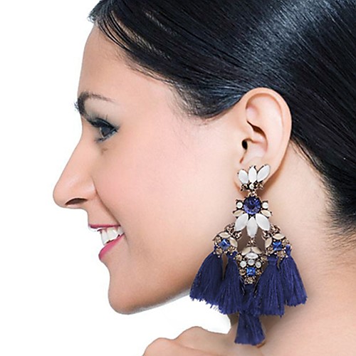 

Women's Earrings Braided Tassel Earrings Jewelry Light Yellow / Black / Red For Daily 1 Pair