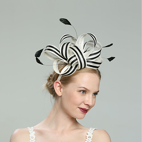 

Flax Fascinators with Net 1pc Wedding / Special Occasion / Tea Party Headpiece