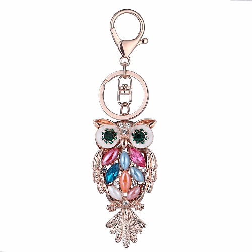 

Keychain Owl Diamond / Rhinestone Decorated Case Fashion Imitation Diamond Ring Jewelry Rose Gold For Gift Daily