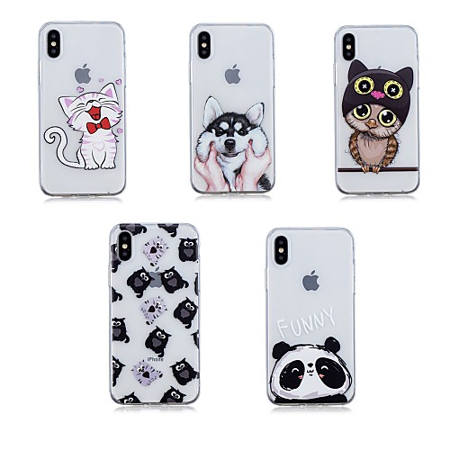 

Phone Case For Apple Back Cover iPhone X iPhone 8 Plus iPhone 8 iPhone 7 Plus iPhone 7 iPhone 6s Plus iPhone 6s iPhone 6 Plus iPhone 6 iPhone 5 Transparent Animal Soft TPU