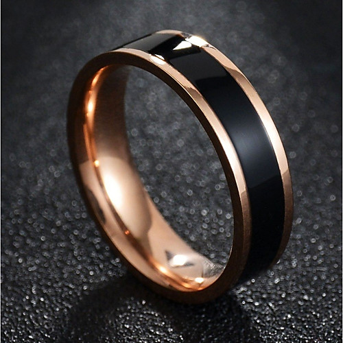 

Couple Rings Classic White Black Titanium Steel Creative Ladies Stylish Simple 1pc 7 8 9 10 / Couple's / Band Ring