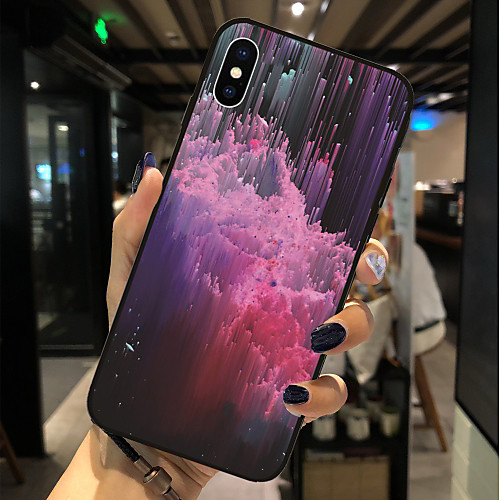 

Case For Apple iPhone X / iPhone 8 Plus / iPhone 8 Pattern Back Cover Scenery Soft TPU
