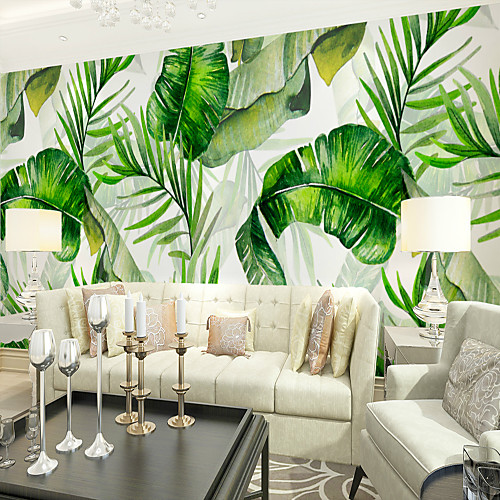 

Mural Wallpaper Wall Sticker Covering Print Adhesive Required Tropical Palm Leaf Canvas Home Décor