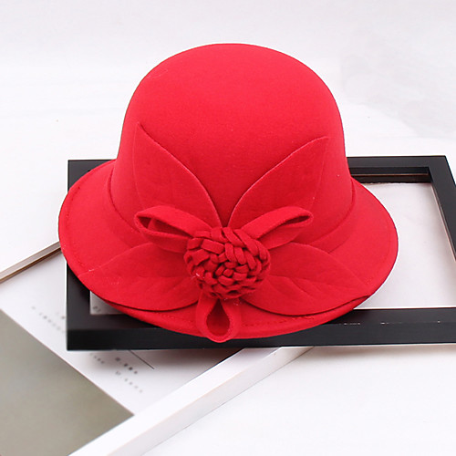 

Other Material Hats with Flower 1pc Wedding / Party / Evening Headpiece