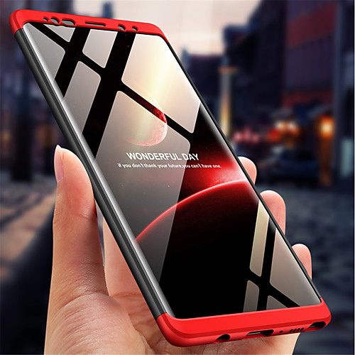 

Phone Case For Samsung Galaxy Full Body Case Note 9 Shockproof Solid Color Hard PC
