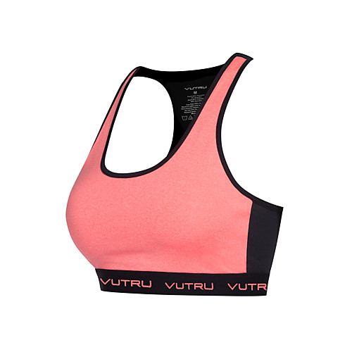 

Women's Sports Bra Sports Bra Top Running Bra Racerback Spandex Yoga Running Breathable Quick Dry Padded Light Support