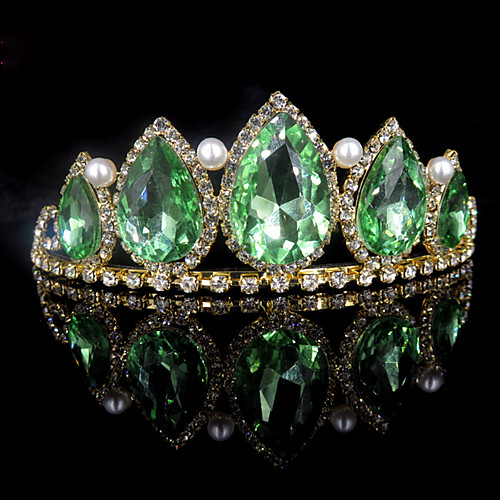 

Alloy Tiaras with Crystals 1 Piece Wedding / Special Occasion Headpiece